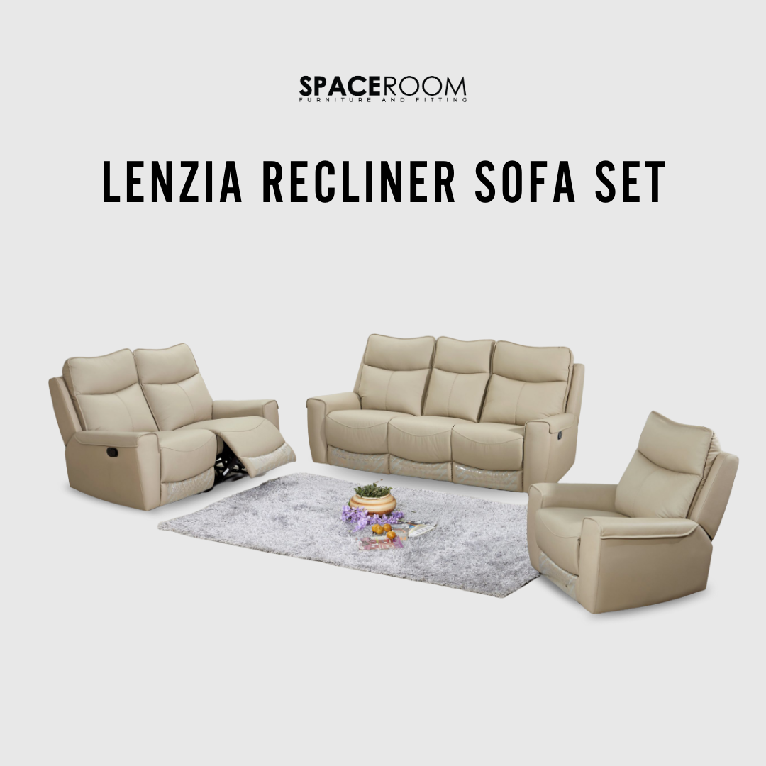 Lenzia Recliner Sofa Set